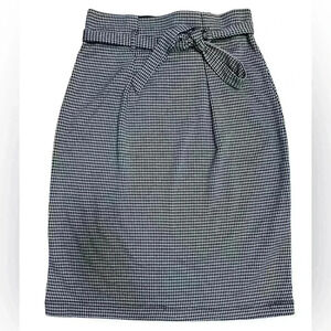 NWT | Women’s Max Edition Long Fitted Pencil Skirt | Black Houndstooth | Size S